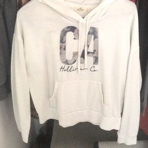 Floral Hollister light sweatshirt hoodie